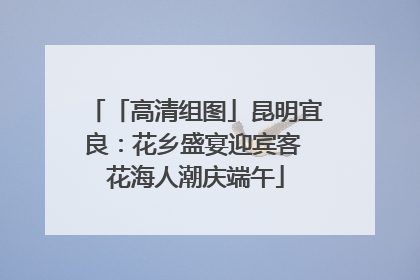 「高清组图」昆明宜良：花乡盛宴迎宾客 花海人潮庆端午
