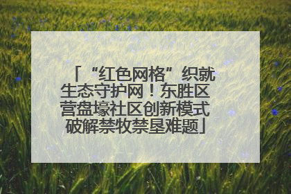 “红色网格”织就生态守护网！东胜区营盘壕社区创新模式破解禁牧禁垦难题