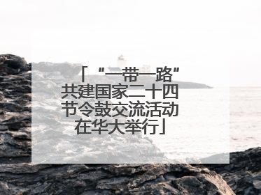 “一带一路”共建国家二十四节令鼓交流活动在华大举行