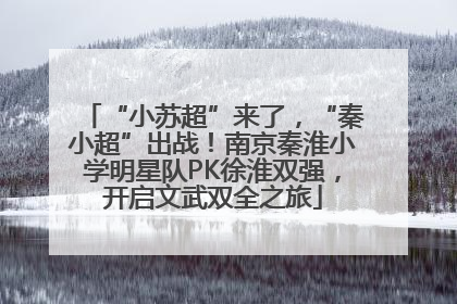 “小苏超”来了，“秦小超”出战！南京秦淮小学明星队PK徐淮双强，开启文武双全之旅