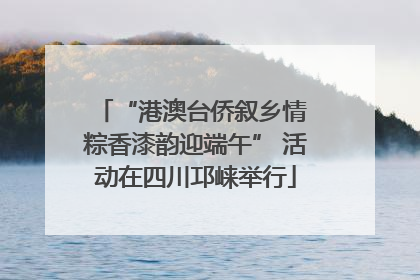 “港澳台侨叙乡情 粽香漆韵迎端午” 活动在四川邛崃举行