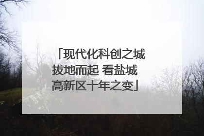 现代化科创之城拔地而起 看盐城高新区十年之变