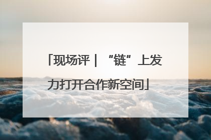现场评｜“链”上发力打开合作新空间