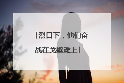 烈日下，他们奋战在戈壁滩上