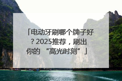 电动牙刷哪个牌子好？2025推荐，刷出你的 “高光时刻”