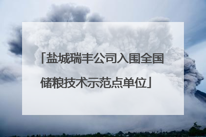 盐城瑞丰公司入围全国储粮技术示范点单位
