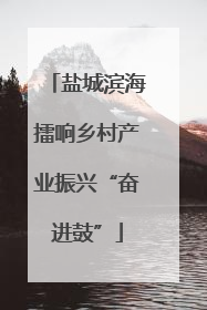 盐城滨海擂响乡村产业振兴“奋进鼓”
