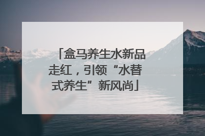 盒马养生水新品走红，引领“水替式养生”新风尚