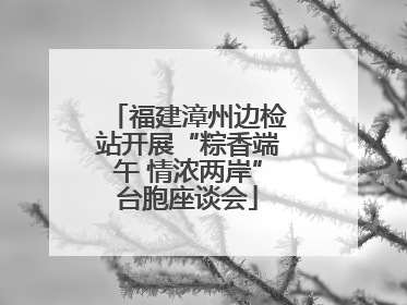 福建漳州边检站开展“粽香端午 情浓两岸”台胞座谈会