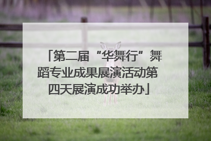 第二届“华舞行”舞蹈专业成果展演活动第四天展演成功举办