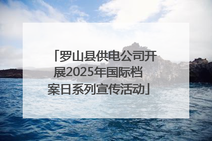 罗山县供电公司开展2025年国际档案日系列宣传活动