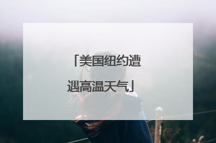 美国纽约遭遇高温天气