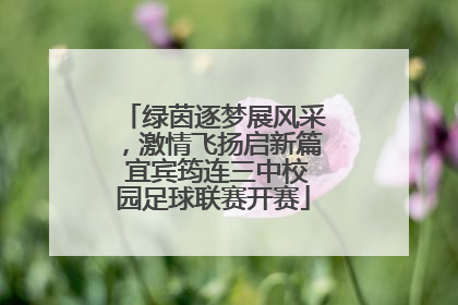 绿茵逐梦展风采，激情飞扬启新篇 宜宾筠连三中校园足球联赛开赛