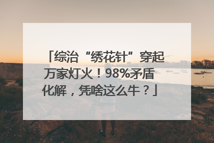 综治“绣花针”穿起万家灯火！98%矛盾化解，凭啥这么牛？