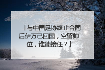 与中国足协终止合同后伊万已回国，空留帅位，谁能接任？