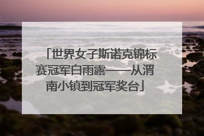 世界女子斯诺克锦标赛冠军白雨露——从渭南小镇到冠军奖台