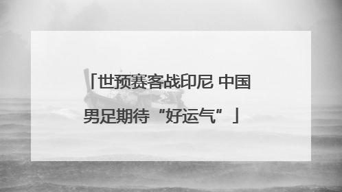 世预赛客战印尼 中国男足期待“好运气”