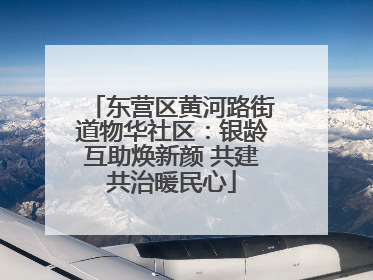 东营区黄河路街道物华社区：银龄互助焕新颜 共建共治暖民心