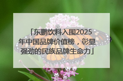 东鹏饮料入围2025年中国品牌价值榜，彰显强劲的民族品牌生命力