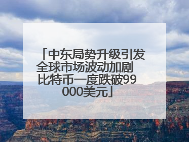 中东局势升级引发全球市场波动加剧 比特币一度跌破99000美元