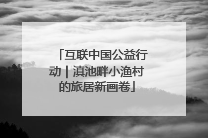 互联中国公益行动｜滇池畔小渔村的旅居新画卷