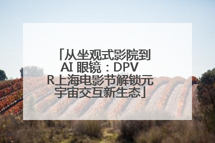 从坐观式影院到 AI 眼镜：DPVR上海电影节解锁元宇宙交互新生态