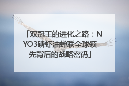 双冠王的进化之路：NYO3磷虾油蝉联全球领先背后的战略密码