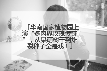 华南国家植物园上演“多肉界玫瑰传奇”，从呆萌树干到炸裂种子全是戏！