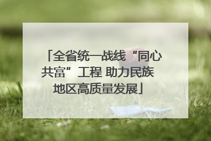 全省统一战线“同心共富”工程 助力民族地区高质量发展