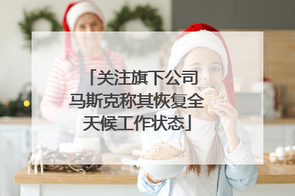 关注旗下公司 马斯克称其恢复全天候工作状态