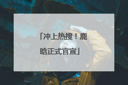 冲上热搜！鹿晗正式官宣