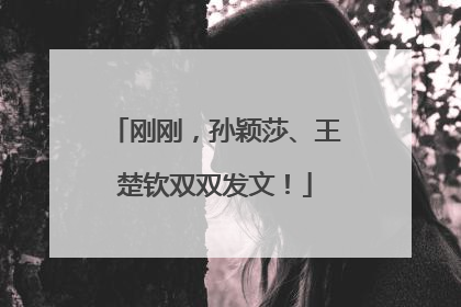 刚刚，孙颖莎、王楚钦双双发文！