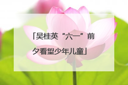 吴桂英“六一”前夕看望少年儿童