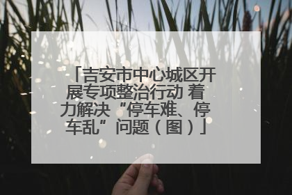 吉安市中心城区开展专项整治行动 着力解决“停车难、停车乱”问题（图）