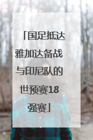 国足抵达雅加达备战与印尼队的世预赛18强赛