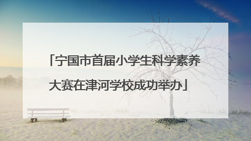 宁国市首届小学生科学素养大赛在津河学校成功举办