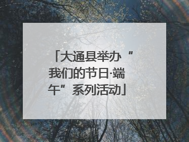 大通县举办“我们的节日·端午”系列活动