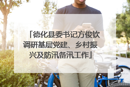 德化县委书记方俊钦调研基层党建、乡村振兴及防汛备汛工作
