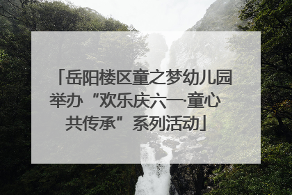 岳阳楼区童之梦幼儿园举办“欢乐庆六一·童心共传承”系列活动