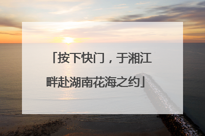 按下快门，于湘江畔赴湖南花海之约