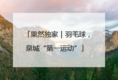 果然独家｜羽毛球，泉城“第一运动”