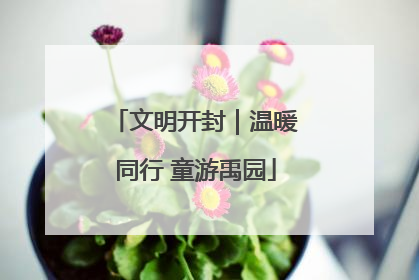 文明开封｜温暖同行 童游禹园