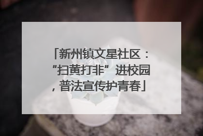 新州镇文星社区：“扫黄打非”进校园，普法宣传护青春