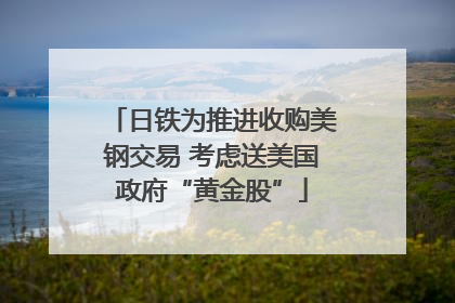 日铁为推进收购美钢交易 考虑送美国政府“黄金股”