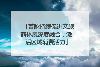 普陀持续促进文旅商体展深度融合，激活区域消费活力