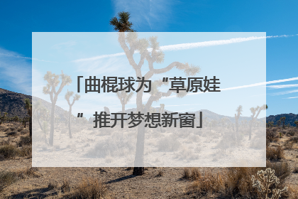 曲棍球为“草原娃”推开梦想新窗