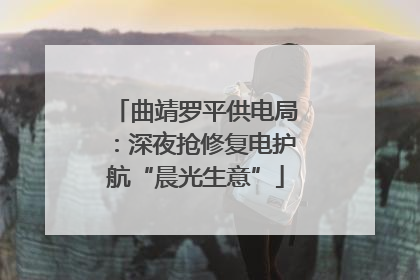 曲靖罗平供电局：深夜抢修复电护航“晨光生意”