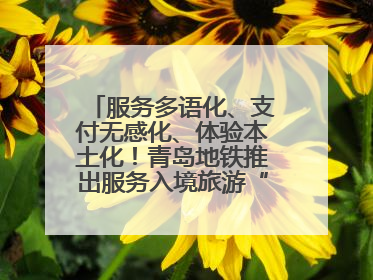 服务多语化、支付无感化、体验本土化！青岛地铁推出服务入境旅游“三件套”
