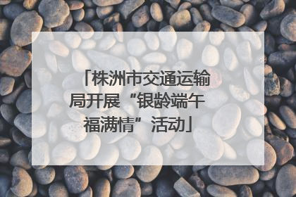 株洲市交通运输局开展“银龄端午福满情”活动