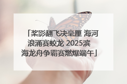 桨影翻飞决毫厘 海河浪涌赛蛟龙 2025滨海龙舟争霸赛燃爆端午